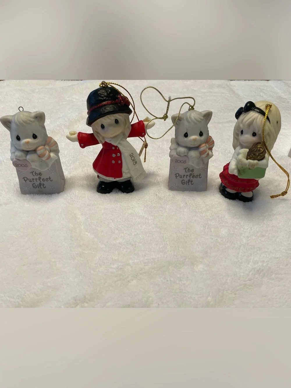Precious Moments 6 Holiday Figurines/Ornaments.